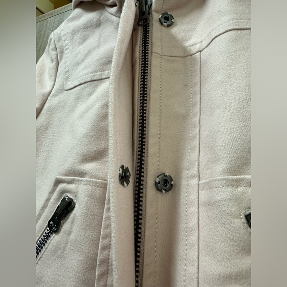 Boden Women’s Cotton Blend Coat Jacket Hooded US Size 2 Light Pink - Picture 5 of 8